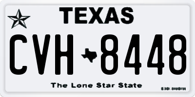 TX license plate CVH8448