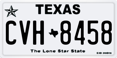 TX license plate CVH8458