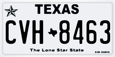 TX license plate CVH8463