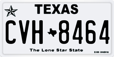 TX license plate CVH8464