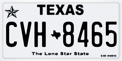 TX license plate CVH8465