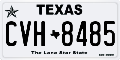 TX license plate CVH8485