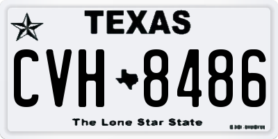 TX license plate CVH8486