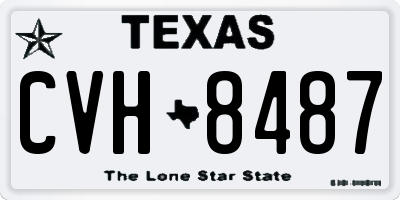 TX license plate CVH8487