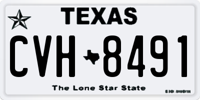 TX license plate CVH8491