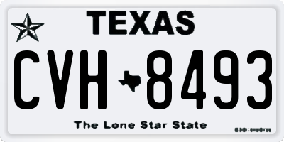 TX license plate CVH8493