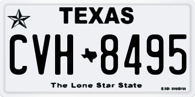 TX license plate CVH8495