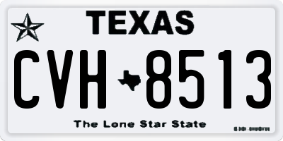 TX license plate CVH8513
