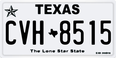 TX license plate CVH8515