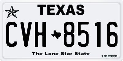 TX license plate CVH8516