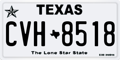 TX license plate CVH8518
