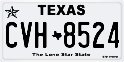 TX license plate CVH8524