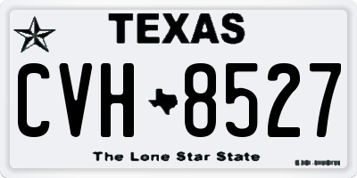 TX license plate CVH8527