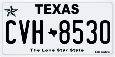 TX license plate CVH8530