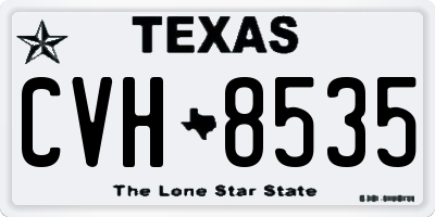 TX license plate CVH8535