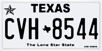 TX license plate CVH8544