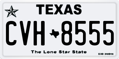 TX license plate CVH8555