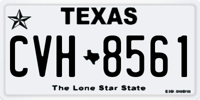 TX license plate CVH8561
