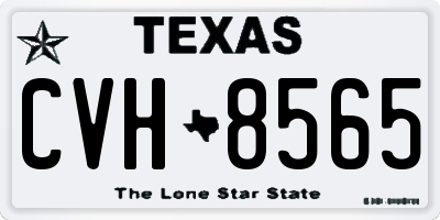 TX license plate CVH8565