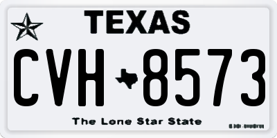 TX license plate CVH8573