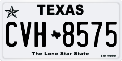 TX license plate CVH8575