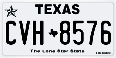TX license plate CVH8576