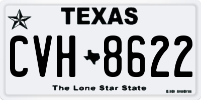 TX license plate CVH8622