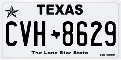 TX license plate CVH8629