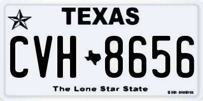 TX license plate CVH8656