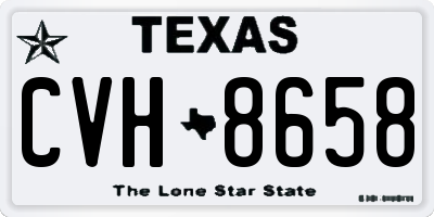 TX license plate CVH8658