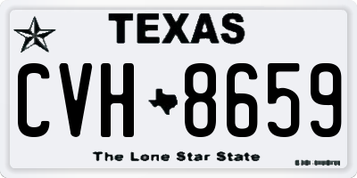 TX license plate CVH8659