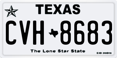 TX license plate CVH8683