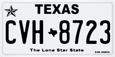 TX license plate CVH8723