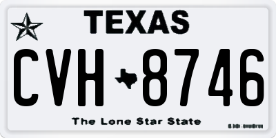 TX license plate CVH8746