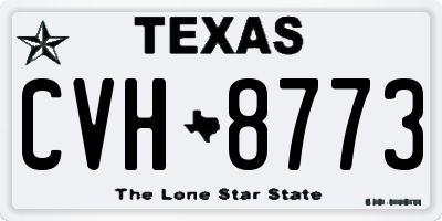 TX license plate CVH8773