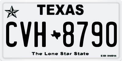 TX license plate CVH8790