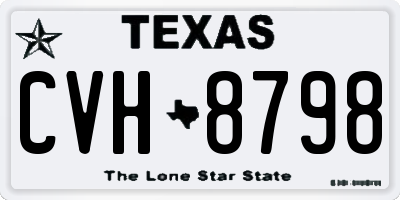 TX license plate CVH8798