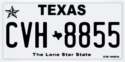 TX license plate CVH8855