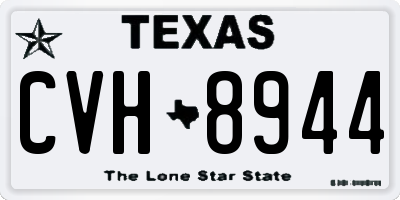 TX license plate CVH8944