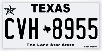 TX license plate CVH8955