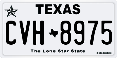 TX license plate CVH8975