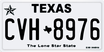 TX license plate CVH8976
