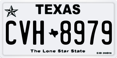 TX license plate CVH8979