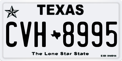 TX license plate CVH8995