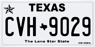 TX license plate CVH9029
