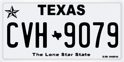 TX license plate CVH9079