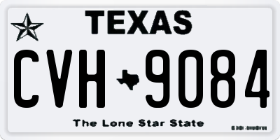 TX license plate CVH9084