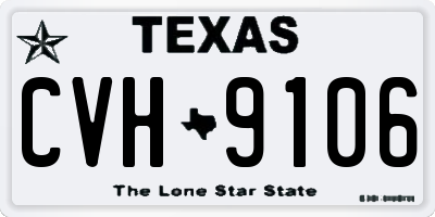 TX license plate CVH9106