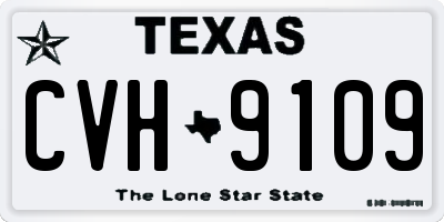 TX license plate CVH9109