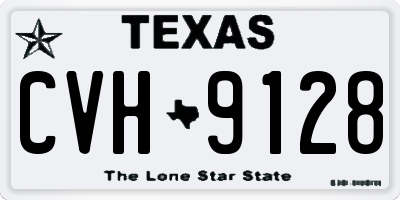 TX license plate CVH9128